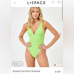 L*Space Katniss One Piece Swimsuit - SZ Medium -New w/Tag